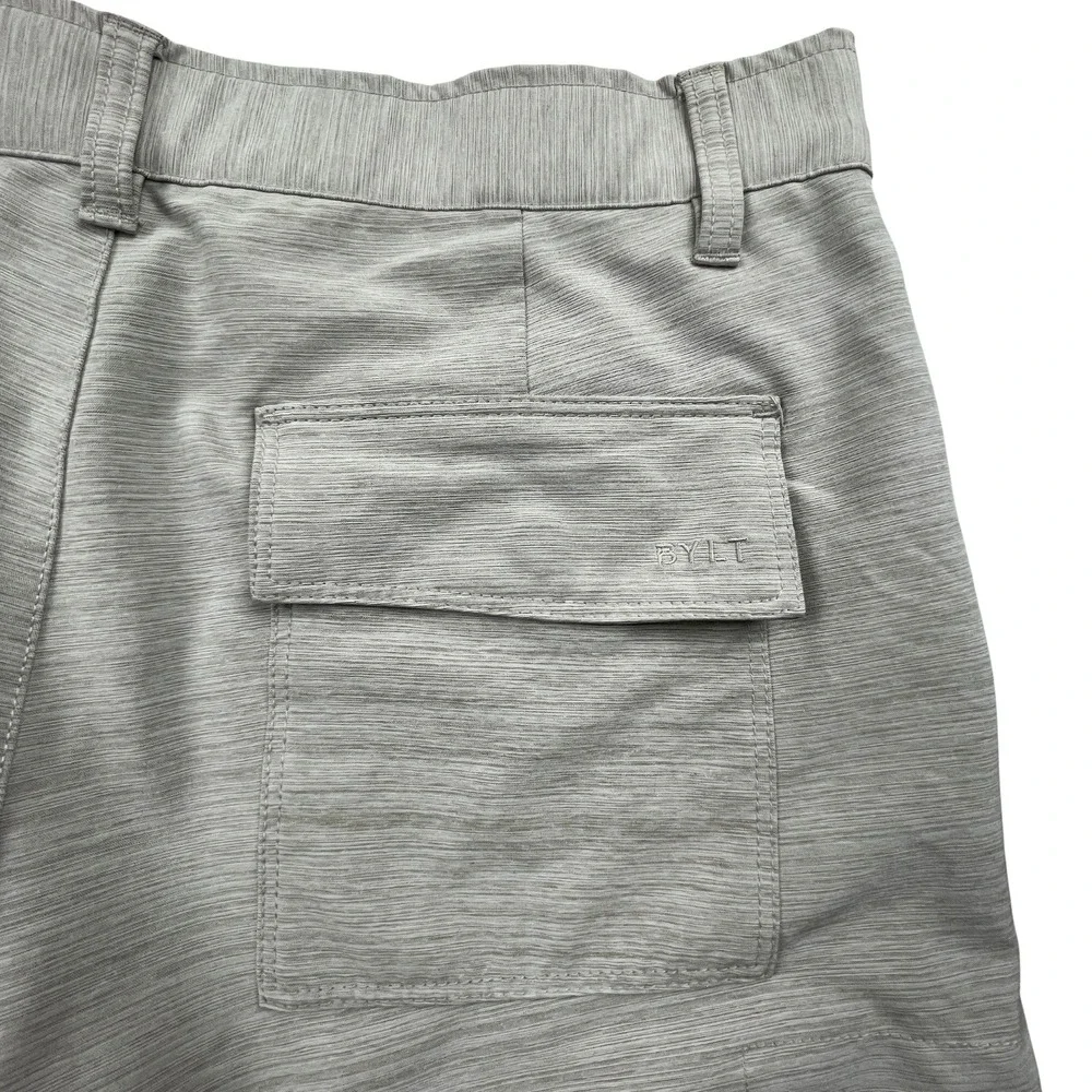 BYLT Mens Kinetic‎ Short Stretch Performance Athletic Golf Large L Gray Heather